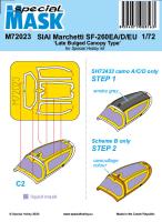 Special Mask 1/72 SIAI-Marchetti SF-260EA/D/EU 'Late Bulged Canopy Type' Mask (Special Order)