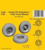 CMK 1/35 Austin K2 Ambulance / K30 Truck Wheels / for Airfix kits (Special Order)