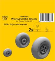 CMK 1/72 Westland Whirlwind Mk.I Wheels (Special Order)