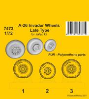CMK 1/72 A-26 Invader Wheels Late Type / for Italeri kit (Special Order)