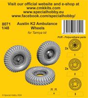 CMK 1/48 Austin K2 Ambulance Wheels / for Tamiya kit (Special Order)