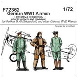 CMK 1/72 German WWI Airmen - Pilot (H.G.) in Flight Suit, Pilot in Uniform and Mechanic (Special Order)