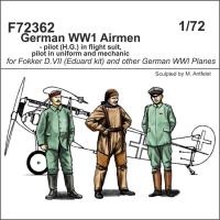 CMK 1/72 German WWI Airmen - Pilot (H.G.) in Flight Suit, Pilot in Uniform and Mechanic (Special Order)