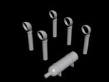 CMK 1/72 PT-109 Boat Deck Set (Smoke Generator, Ventilation Funnels) (Special Order)