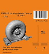 CMK 1/48 3D Printed US Navy Wheel Chocks (Special Order)