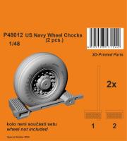 CMK 1/48 3D Printed US Navy Wheel Chocks (Special Order)