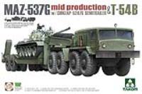 Takom 1/72 MAZ-537G w/ChMZAP-5247G Semi-trailer mid production & T-54B (Special Order)