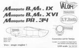 Valom 1/72 Engine set for Tamiya Mosquito 1/48 (Special Order)
