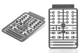 Wave PLASTIC SUPPORT PARTS 1 PC-04 - Polycaps for Movable Mecha Joints 4mm (Special Order)