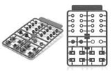 Wave PLASTIC SUPPORT PARTS 2 for PC-02 - Firm Polycaps for Movable Mecha Joints, 2mm (Special Order)