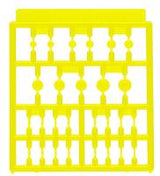 Wave H EYES 1 - Yellow Mecha Eye Enhancement, Standard Size (Special Order)