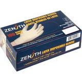 Zenith Examination Grade Powdered Latex Gloves, 4-mil, Large, 100 Count (Special Order)