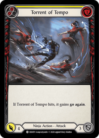 Torrent of Tempo (Yellow) [CRU070] (Crucible of War) 1st Edition Rainbow Foil - POKÉ JEUX