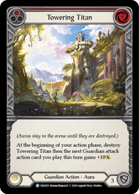 Towering Titan (Red) [CRU029] (Crucible of War) 1st Edition Normal - POKÉ JEUX