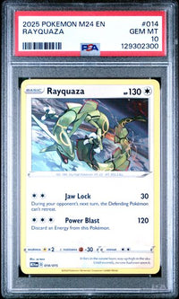 2025 POKEMON M24 EN-MCDONALD'S COLLECTION #014 RAYQUAZA PSA 10 #129302300