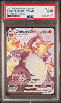 2021 POKEMON SWORD & SHIELD SHINING FATES #SV107 FA/CHARIZARD VMAX SHINING FATES #99660181