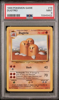 DUGTRIO #19 PSA 9 Cert #70945402