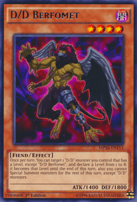 D/D Berfomet [MP16-EN113] Rare - POKÉ JEUX