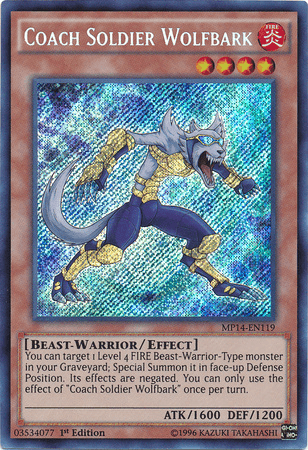 Coach Soldier Wolfbark [MP14-EN119] Secret Rare - POKÉ JEUX
