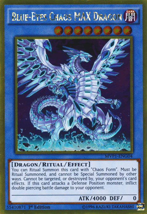 Blue-Eyes Chaos MAX Dragon [MVP1-ENG04] Gold Rare - POKÉ JEUX
