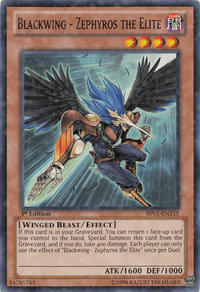 Blackwing - Zephyros the Elite [BP01-EN215] Starfoil Rare - POKÉ JEUX