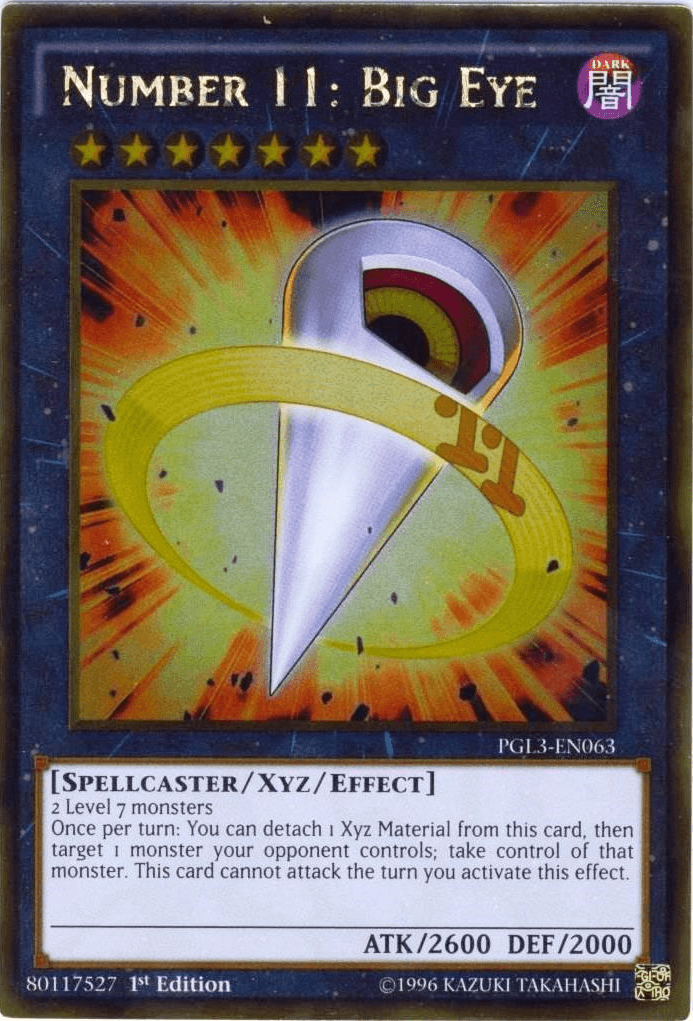 Number 11: Big Eye [PGL3-EN063] Gold Rare - POKÉ JEUX