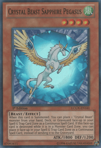 Crystal Beast Sapphire Pegasus [LCGX-EN161] Super Rare - POKÉ JEUX