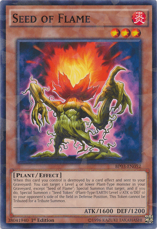 Seed of Flame [BP03-EN052] Shatterfoil Rare - POKÉ JEUX