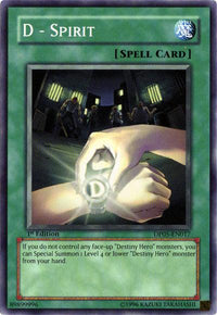 D - Spirit [DP05-EN017] Common - POKÉ JEUX