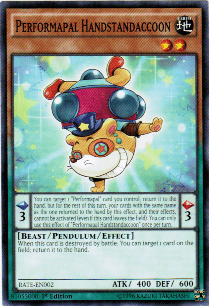 Performapal Handstandaccoon [RATE-EN002] Common - POKÉ JEUX