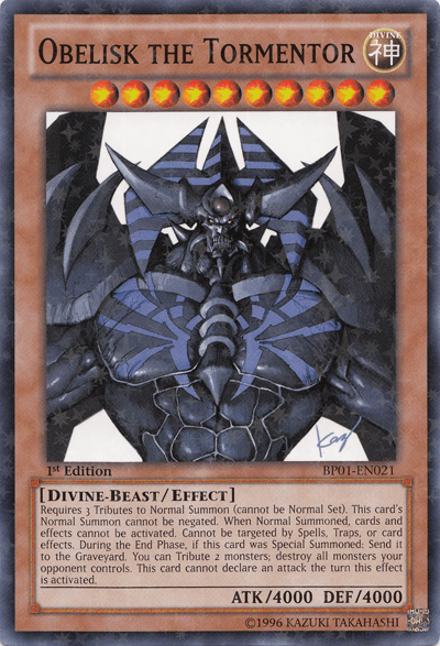 Obelisk the Tormentor [BP01-EN021] Starfoil Rare - POKÉ JEUX