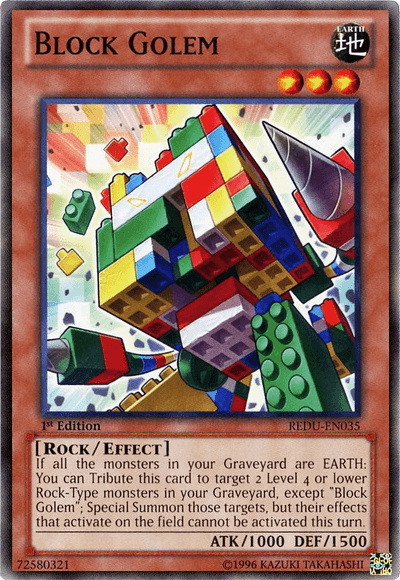 Block Golem [REDU-EN035] Common - POKÉ JEUX