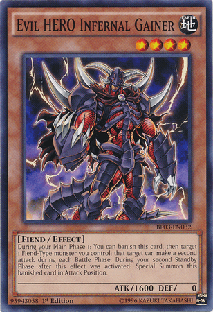 Evil HERO Infernal Gainer [BP03-EN032] Common - POKÉ JEUX
