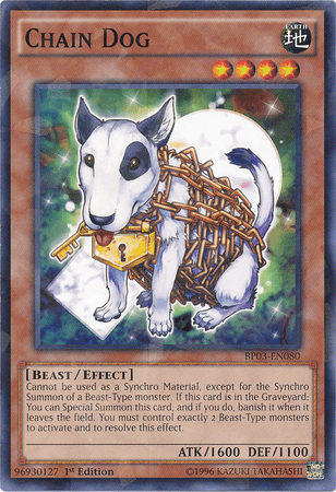 Chain Dog [BP03-EN080] Shatterfoil Rare - POKÉ JEUX