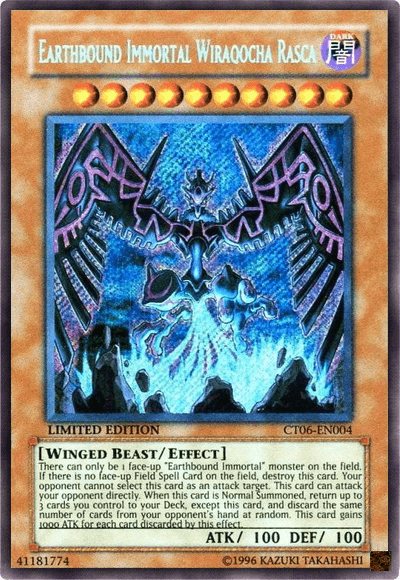 Earthbound Immortal Wiraqocha Rasca [CT06-EN004] Secret Rare - POKÉ JEUX