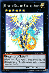 Hieratic Dragon King of Atum [GAOV-EN047] Super Rare - POKÉ JEUX