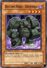 Destiny Hero - Defender [POTD-EN013] Common - POKÉ JEUX