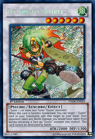 Daigusto Sphreez [HA06-EN024] Secret Rare - POKÉ JEUX