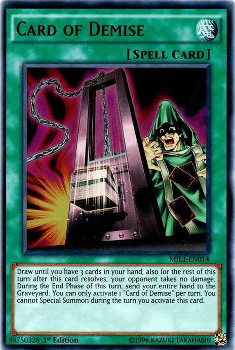 Card of Demise [MIL1-EN014] Ultra Rare - POKÉ JEUX