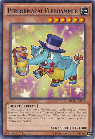 Performapal Elephammer [MP16-EN002] Rare - POKÉ JEUX