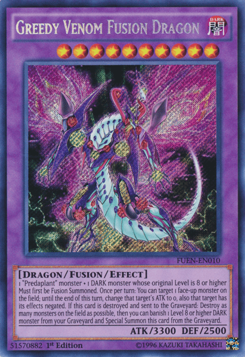 Greedy Venom Fusion Dragon [FUEN-EN010] Secret Rare - POKÉ JEUX