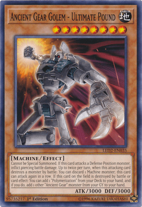 Ancient Gear Golem - Ultimate Pound [LED2-EN035] Common - POKÉ JEUX