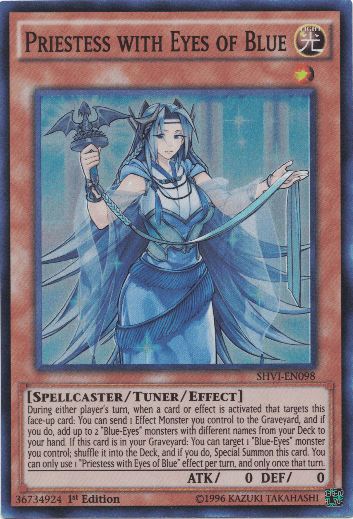 Priestess with Eyes of Blue [SHVI-EN098] Super Rare - POKÉ JEUX