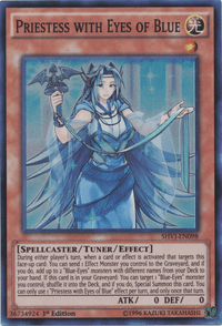 Priestess with Eyes of Blue [SHVI-EN098] Super Rare - POKÉ JEUX