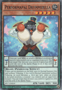Performapal Drummerilla [SP17-EN019] Starfoil Rare - POKÉ JEUX