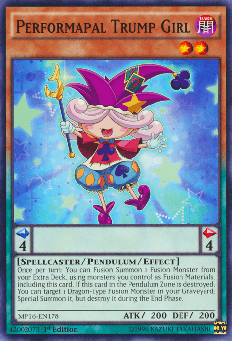 Performapal Trump Girl [MP16-EN178] Common - POKÉ JEUX