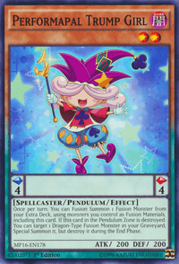 Performapal Trump Girl [MP16-EN178] Common - POKÉ JEUX