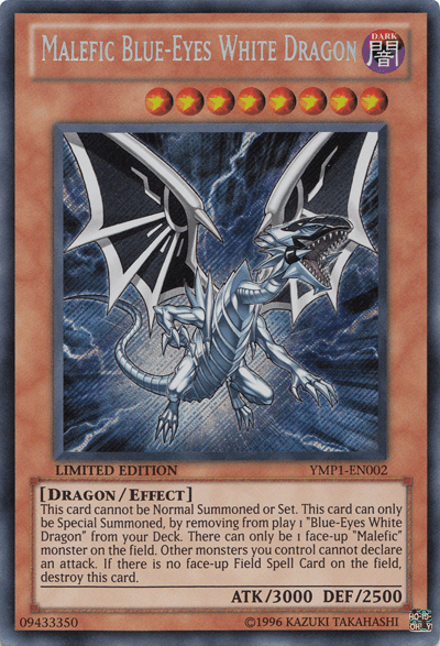 Malefic Blue-Eyes White Dragon [YMP1-EN002] Secret Rare - POKÉ JEUX