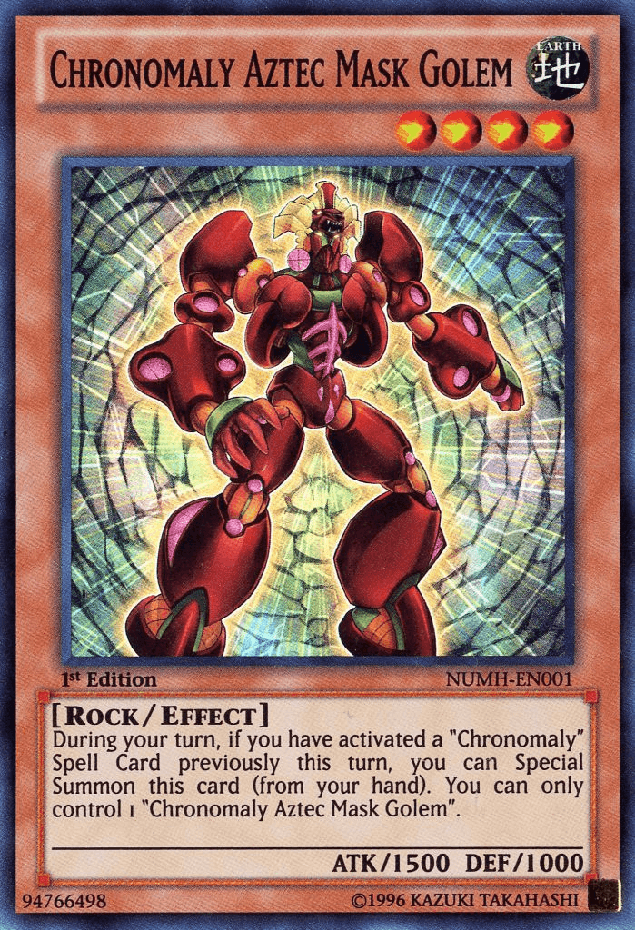 Chronomaly Aztec Mask Golem [NUMH-EN001] Super Rare - POKÉ JEUX