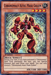 Chronomaly Aztec Mask Golem [NUMH-EN001] Super Rare - POKÉ JEUX